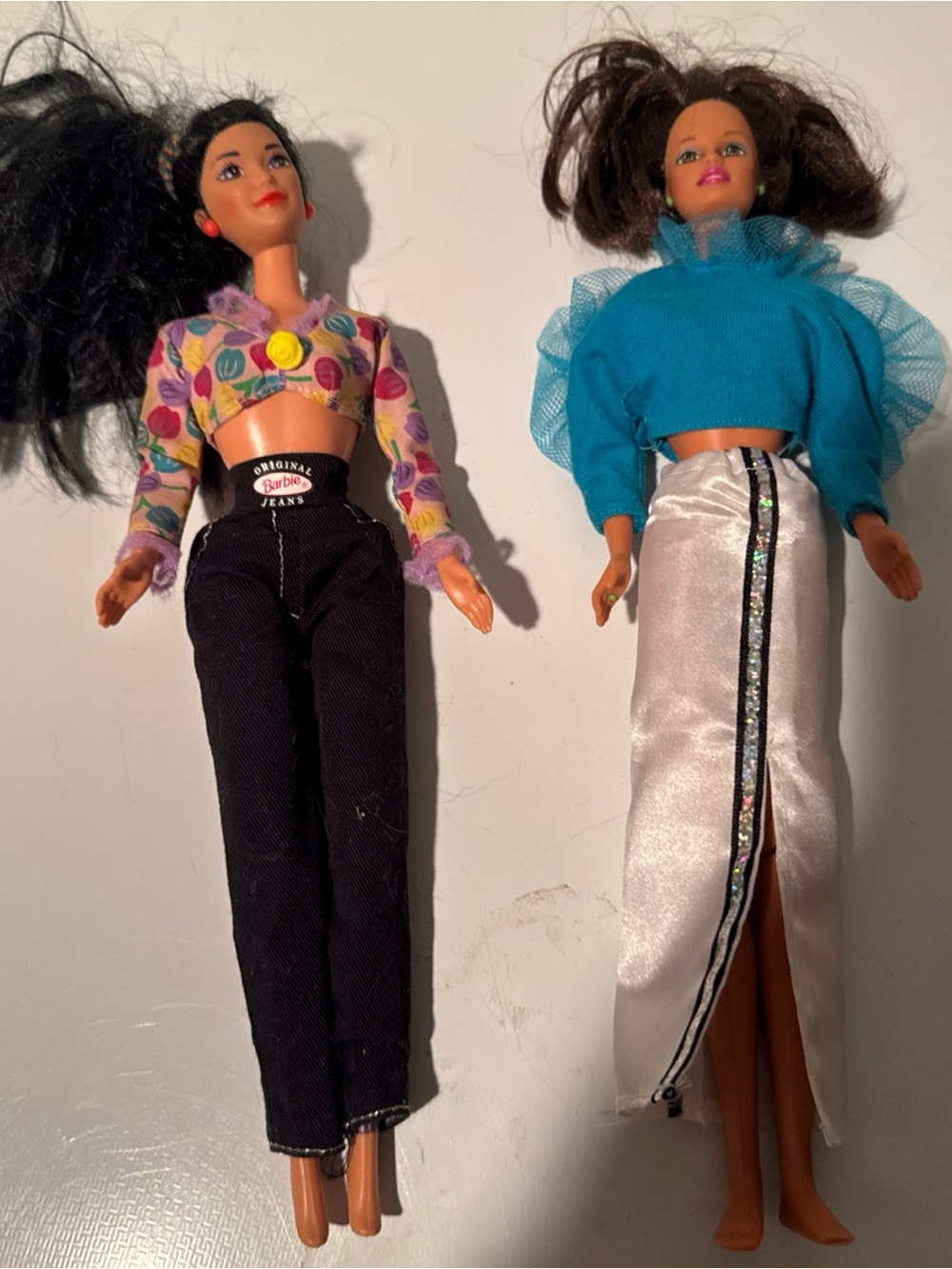 Lot Of 2 Vintage 1966, 1993 Mattel Barbie Dolls W/Orig Barbie Clothing Fiesta